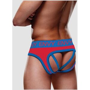 Envy Rot & Blau Jockstrap - Offener Rücken, Lebendige Farben, S/M bis L/XL Envy Rot & Blau Jockstrap - Offener Rücken, Lebendige Farben, S/M bis L/XL