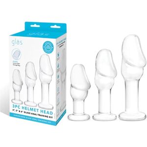 Gläs Helmet Head Glass Anal Training Kit - 3 Sizes Gläs Helmet Head Glass Anal Training Kit - 3 Sizes
