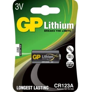GP Batteries GP CR123A Lithiumbatteri - Kamera & Säkerhet 3V GP Batteries GP CR123A Lithiumbatteri - Kamera & Säkerhet 3V