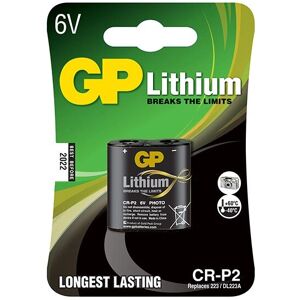 GP Batteries CR-P2 Lithium Batteri - Til kameraer GP Batteries CR-P2 Lithium Batteri - Til kameraer