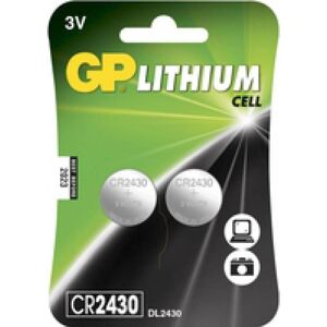 GP Batteries CR2430 Lithium Button Cell 300mAh - Battery GP Batteries CR2430 Lithium Button Cell 300mAh - Battery