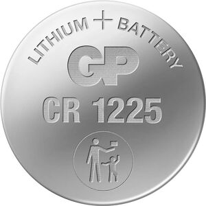 GP Batteries CR1225 Lithium Cell Battery - 62mAh 3V Compact Power GP Batteries CR1225 Lithium Cell Battery - 62mAh 3V Compact Power