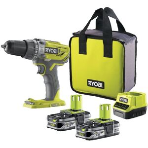 Ryobi R18PD3-215S Taladro eléctrico - 2 Baterías, Cargador rápido Ryobi R18PD3-215S Taladro eléctrico - 2 Baterías, Cargador rápido