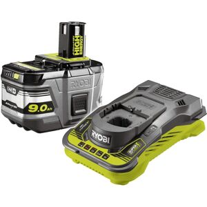 Set Batteria e Caricabatterie Ryobi - 9Ah 18V Alta Energia Set Batteria e Caricabatterie Ryobi - 9Ah 18V Alta Energia