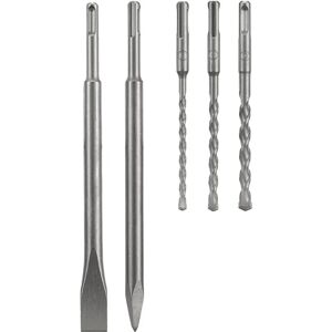 AEG - KIT SDS Plus - 3 punte 6/8/10 mm - scalpello a punta - scalpello piatto AEG - KIT SDS Plus - 3 punte 6/8/10 mm - scalpello a punta - scalpello piatto