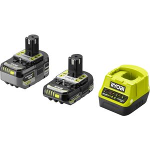 Ryobi - Pack 2 Baterías 18V OnePlus 4.0Ah/2.0Ah + Cargador Rápido RC18120-242X Ryobi - Pack 2 Baterías 18V OnePlus 4.0Ah/2.0Ah + Cargador Rápido RC18120-242X