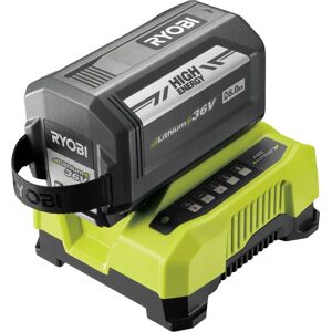 RYOBI 36V MAX POWER Batterisett - 6Ah, Snabbladdare RYOBI 36V MAX POWER Batterisett - 6Ah, Snabbladdare