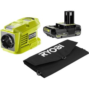 Kit Pannello Solare Portatile RYOBI - 21W, 18V, con Batteria e Trasformatore Kit Pannello Solare Portatile RYOBI - 21W, 18V, con Batteria e Trasformatore