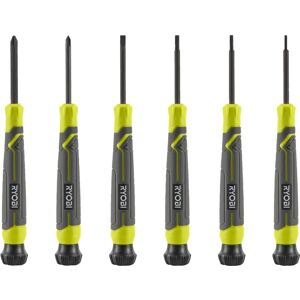Set di Cacciaviti di Precisione Ryobi - 6 Pezzi Set di Cacciaviti di Precisione Ryobi - 6 Pezzi