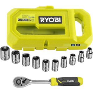 Ryobi 10-piece Ratchet & Socket Set - RHRS10PC Ryobi 10-piece Ratchet & Socket Set - RHRS10PC
