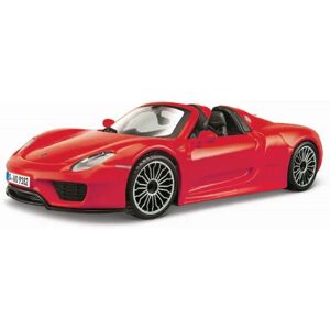 Miniatura Porsche 918 Spyder Červená - Burago Modelauto, Předem složená Miniatura Porsche 918 Spyder Červená - Burago Modelauto, Předem složená