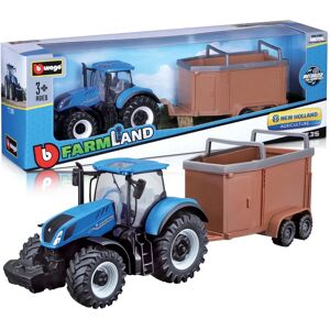 Bburago - Farm Land Traktor New Holland met Aanhangwagen - Speelgoedtractor Bburago - Farm Land Traktor New Holland met Aanhangwagen - Speelgoedtractor