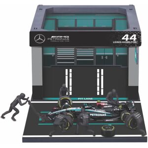 Burago Mercedes-Benz AMG Hamilton Gietijzermodel - 1:43 - Monteursfiguren & Standaard Burago Mercedes-Benz AMG Hamilton Gietijzermodel - 1:43 - Monteursfiguren & Standaard