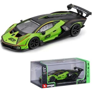 Bburago Lamborghini Essenza SCV12 Diecast Model - Green/Black - Car Bburago Lamborghini Essenza SCV12 Diecast Model - Green/Black - Car