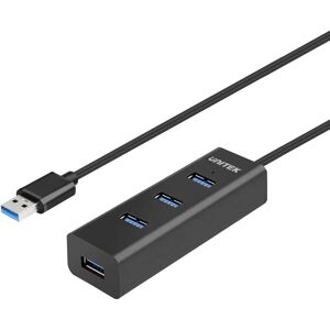 Hub USB Unitek Y-3089 - Noir - 4 Ports - Publicité Hub USB Unitek Y-3089 - Noir - 4 Ports - Publicité