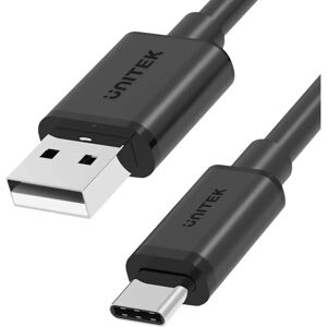 Unitek USB-Kabel - 25cm USB-A auf USB-C Schwarz Unitek USB-Kabel - 25cm USB-A auf USB-C Schwarz
