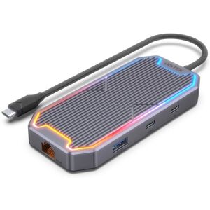 Unitek Uhub S7+ Hub USB-C de 7 Puertos - Gris Unitek Uhub S7+ Hub USB-C de 7 Puertos - Gris
