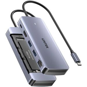 Unitek Aktiver Hub USB-C 10GBPS M.2 HDMI PD 100W - USB-Hub Unitek Aktiver Hub USB-C 10GBPS M.2 HDMI PD 100W - USB-Hub