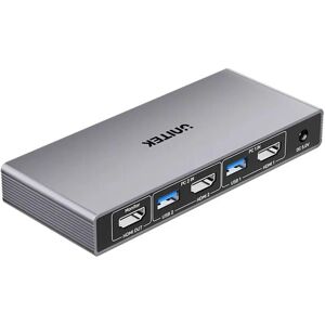Unitek Kvm Switch 4K@60Hz Usb 3.0 Hdmi - Commutateur KVM - Publicité Unitek Kvm Switch 4K@60Hz Usb 3.0 Hdmi - Commutateur KVM - Publicité