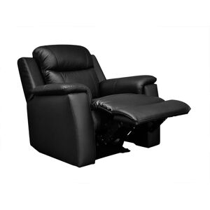 Vente-unique Fauteuil Relax Evasion en Cuir - Noir Vente-unique Fauteuil Relax Evasion en Cuir - Noir