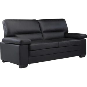 Venta-unique Mimas Sofá de Cuero de 3 Plazas - Sofá Venta-unique Mimas Sofá de Cuero de 3 Plazas - Sofá