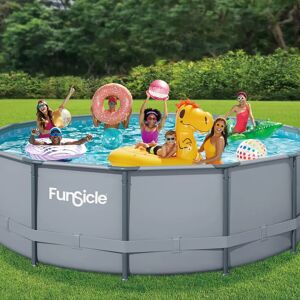 Funsicle Oasis - Piscine ronde avec liner resistant aux perforations - Publicité Funsicle Oasis - Piscine ronde avec liner resistant aux perforations - Publicité