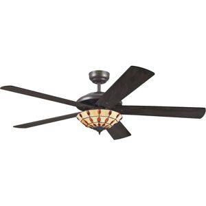 Westinghouse Comet Tiffany 132cm Ceiling Fan - Reversible Blades, Lighting Kit, 3 Speeds Westinghouse Comet Tiffany 132cm Ceiling Fan - Reversible Blades, Lighting Kit, 3 Speeds
