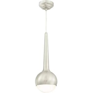 Westinghouse Nickel / Frosted Glass / Chrome Dimmable LED Pendant - Pendant Lamp Westinghouse Nickel / Frosted Glass / Chrome Dimmable LED Pendant - Pendant Lamp