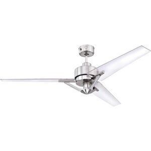 Westinghouse Julien 137cm / 54" Ceiling Fan with Remote - Modern Nickel Westinghouse Julien 137cm / 54" Ceiling Fan with Remote - Modern Nickel