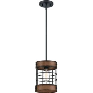 Westinghouse Langston Black / Barn Wood Pendant Lamp - Pendant Lamp Westinghouse Langston Black / Barn Wood Pendant Lamp - Pendant Lamp