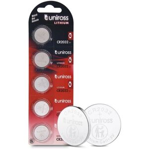 Pile au lithium Uniross CR2032 - Lot de 5 - Publicité Pile au lithium Uniross CR2032 - Lot de 5 - Publicité