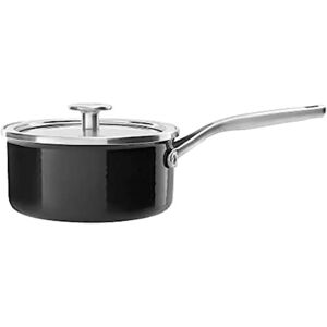 KitchenAid Steel Core Enamel Onyx Black 18cm Saucepan - Saucepan KitchenAid Steel Core Enamel Onyx Black 18cm Saucepan - Saucepan