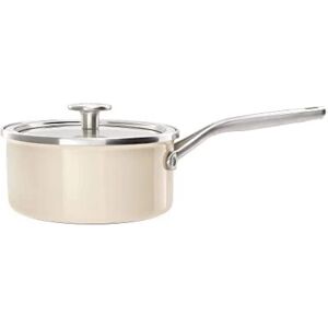 KitchenAid Steel Core Enamel Almond Cream 18 cm Saucepan - Saucepan KitchenAid Steel Core Enamel Almond Cream 18 cm Saucepan - Saucepan
