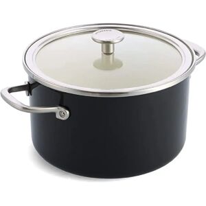 KitchenAid Steel Core Enamel Onyx Black 24 cm Casserole - Durable, Oven Safe, Non-Reactive KitchenAid Steel Core Enamel Onyx Black 24 cm Casserole - Durable, Oven Safe, Non-Reactive