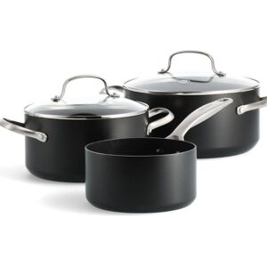 GreenPan Copenhagen Hard Anodised Ceramic Non-Stick Pan Set - Cookware GreenPan Copenhagen Hard Anodised Ceramic Non-Stick Pan Set - Cookware