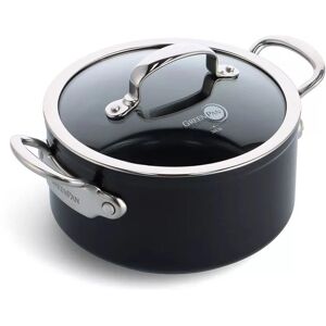 GreenPan Barcelona Pro Heavy Guage Aluminium Casserole - 20cm Black GreenPan Barcelona Pro Heavy Guage Aluminium Casserole - 20cm Black