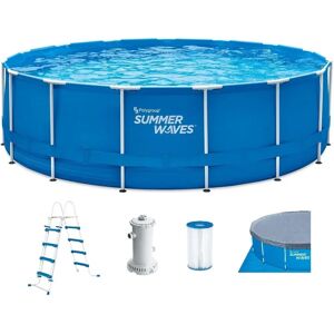 Piscine Active Frame - 4,57x1,22m Bleue, Cadre robuste, Pompe à filtre - Publicité Piscine Active Frame - 4,57x1,22m Bleue, Cadre robuste, Pompe à filtre - Publicité