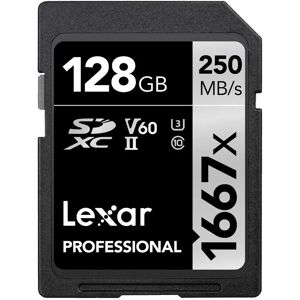 Lexar Professional 1667x SD Card - 128GB UHS-II Memory Card Lexar Professional 1667x SD Card - 128GB UHS-II Memory Card
