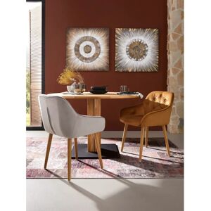 HEINE HOME Set van 2 moderne stoelen in fluwelen stijl - Stoel HEINE HOME Set van 2 moderne stoelen in fluwelen stijl - Stoel