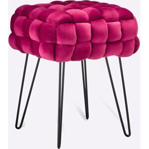 Heine Home Bordeau Pink Samthocker - Hocker Heine Home Bordeau Pink Samthocker - Hocker