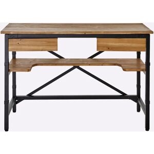 HEINE HOME Schreibtisch - Kiefernholz, Schwarz HEINE HOME Schreibtisch - Kiefernholz, Schwarz