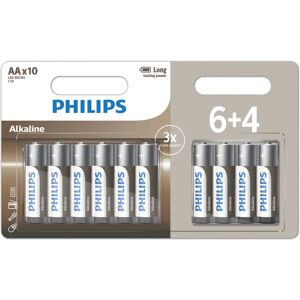 Philips LR6A10BP/10 Haushaltsbatterie AA Alkalisch Philips LR6A10BP/10 Haushaltsbatterie AA Alkalisch