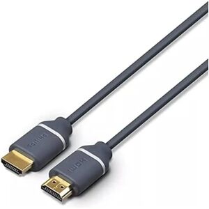 Philips High Speed HDMI Kabel 3m Grau - Unterstützt 4K UHD 2160p, 60Hz, 18Gbps Philips High Speed HDMI Kabel 3m Grau - Unterstützt 4K UHD 2160p, 60Hz, 18Gbps