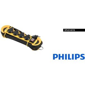 Philips Werkstattverlängerungskabel - 4 Steckdosen - 3m Philips Werkstattverlängerungskabel - 4 Steckdosen - 3m