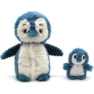 Les Déglingos Blauwe Pinguïn Iglou Moeder & Baby Knuffel Les Déglingos Blauwe Pinguïn Iglou Moeder & Baby Knuffel