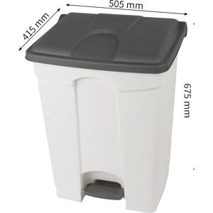Kaiserkraft Coș de gunoi cu pedal - 70L Interior/Exterior Kaiserkraft Coș de gunoi cu pedal - 70L Interior/Exterior