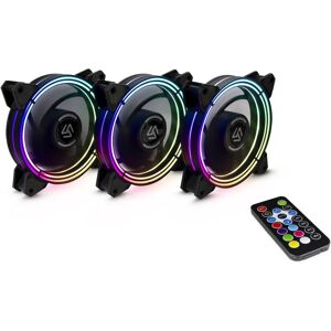 Inter-Tech Halo 3.0 Computer case fan - Black - 120 mm RGB LED Inter-Tech Halo 3.0 Computer case fan - Black - 120 mm RGB LED