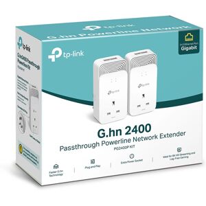 TP-Link PG2400P KIT - Powerline Adapter Kit - 1428 Mbps - White TP-Link PG2400P KIT - Powerline Adapter Kit - 1428 Mbps - White