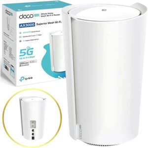 TP-Link Deco X50-5G Wi-Fi 6 Router - Mesh - White - Up to 2,500 sq.ft TP-Link Deco X50-5G Wi-Fi 6 Router - Mesh - White - Up to 2,500 sq.ft