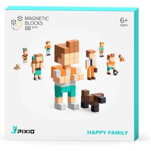 Set de construcție magnetic Pixio - 88 blocuri, multicolor Set de construcție magnetic Pixio - 88 blocuri, multicolor